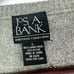 Jos. A. Bank Lambs Wool Preppy Sweater Long Sleeve Light Academia Argyle Gray