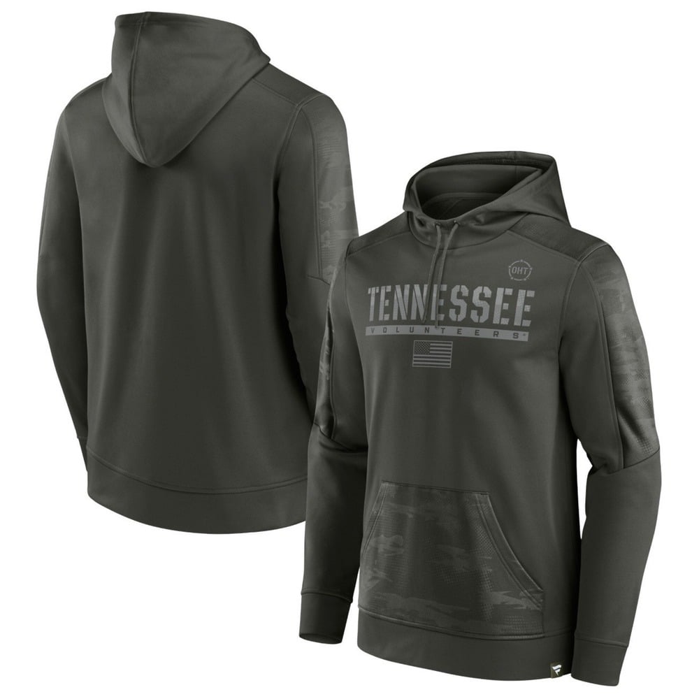 Men's L Fanatics Olive Tennessee Volunteers OHT Military Appreciation Pullover