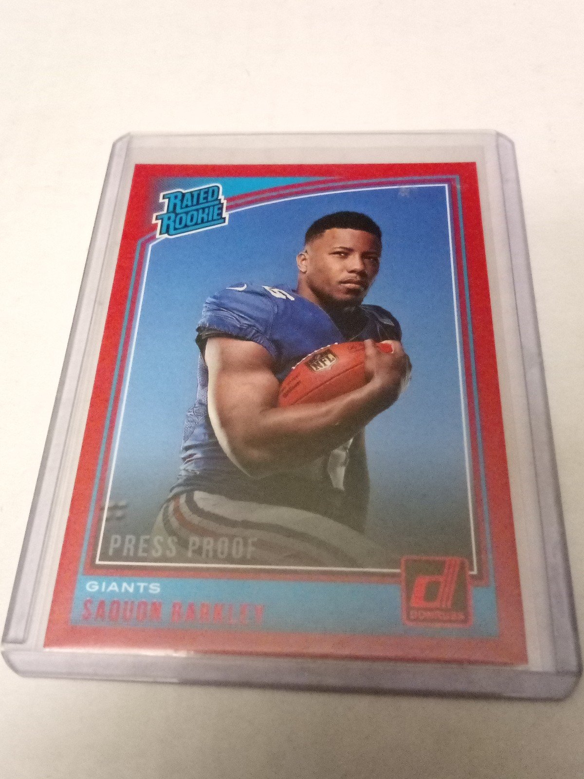 Saquon Barkley 2018 Donruss Red Press Proof Rookie Card #306 Mint MVP?