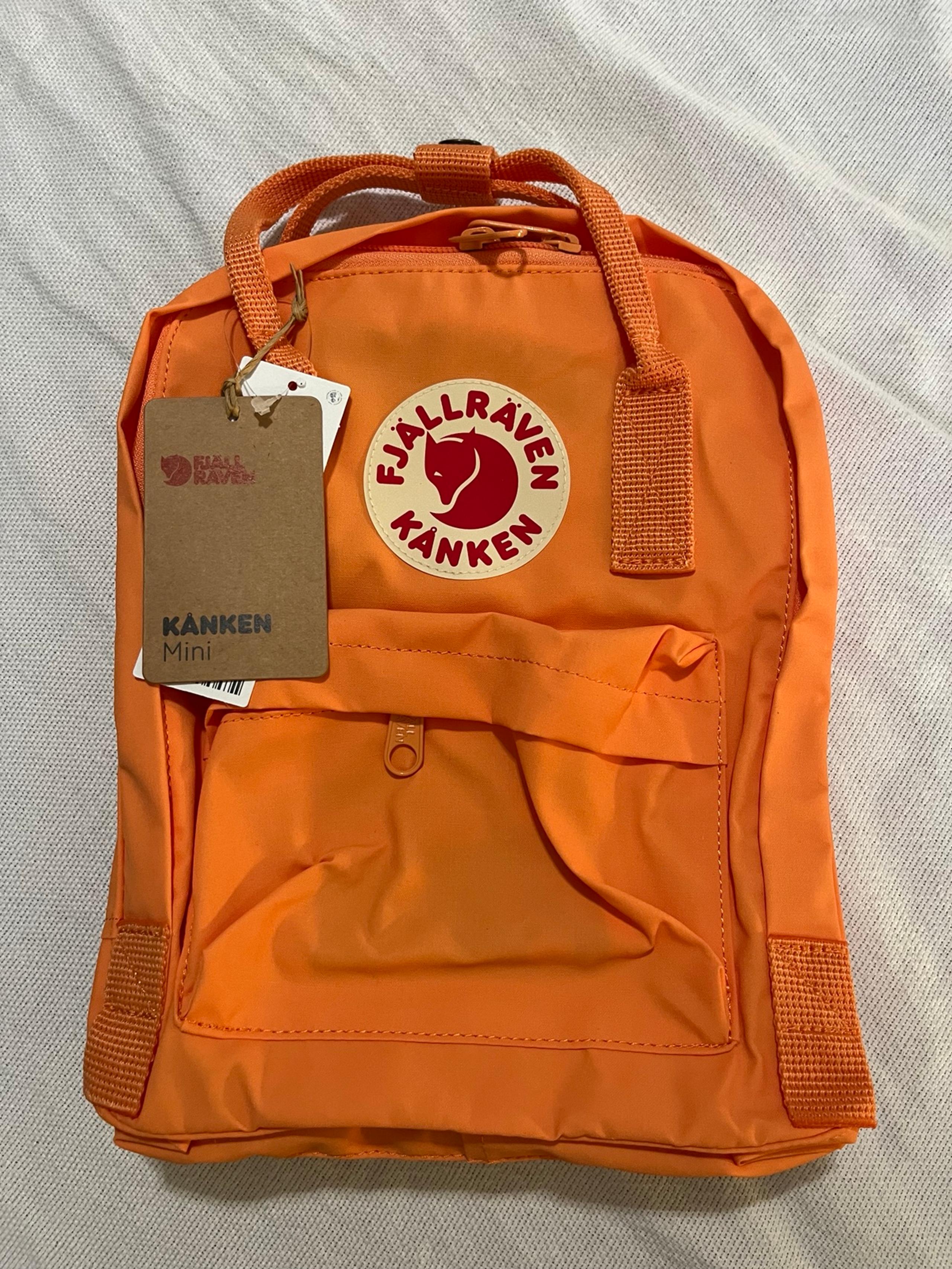 Brand New Fjallraven Kanken Mini Bright Orange NWT MSRP $80