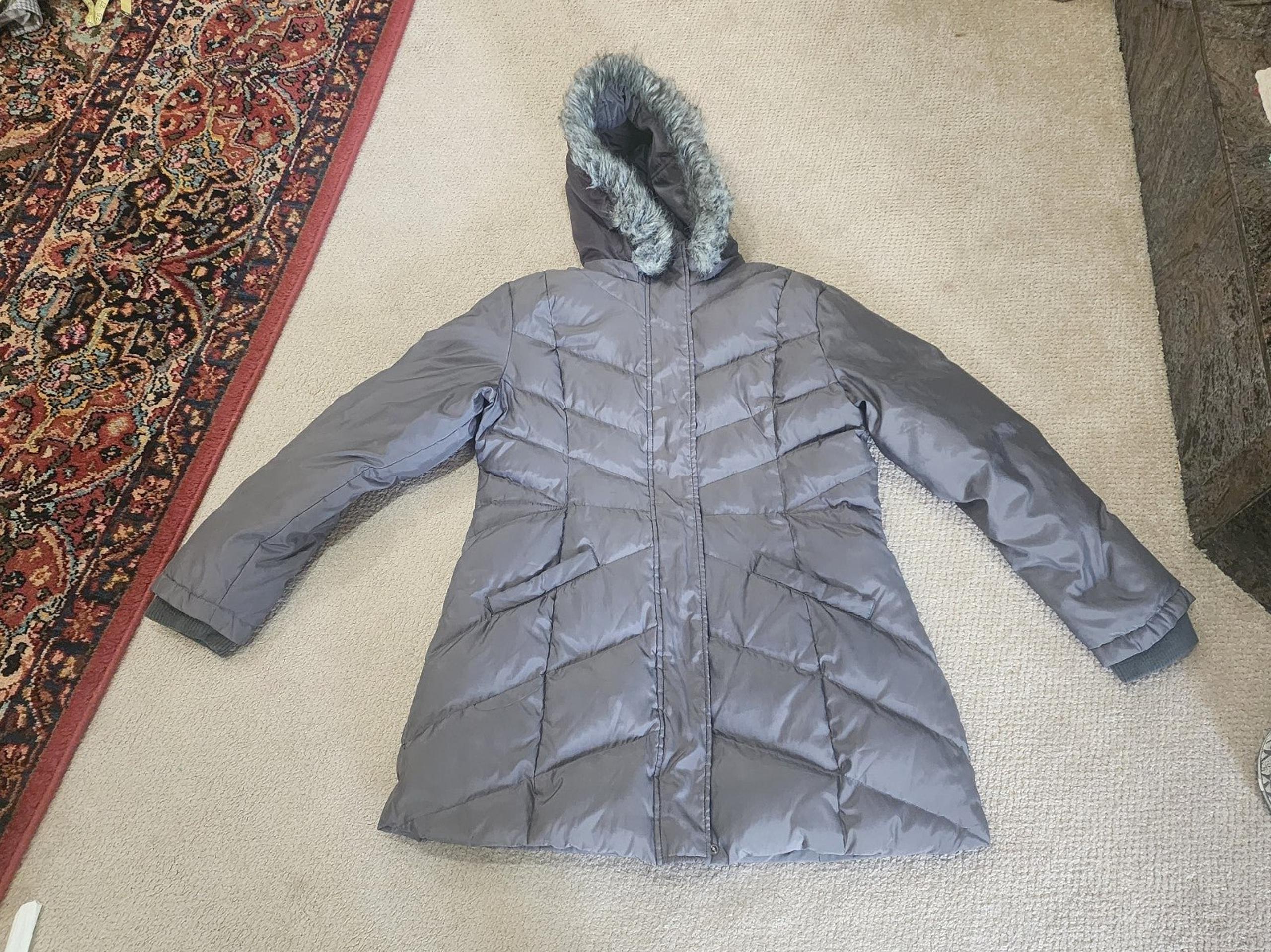 New York & Company Women’s Gray Puffer Coat Size XL