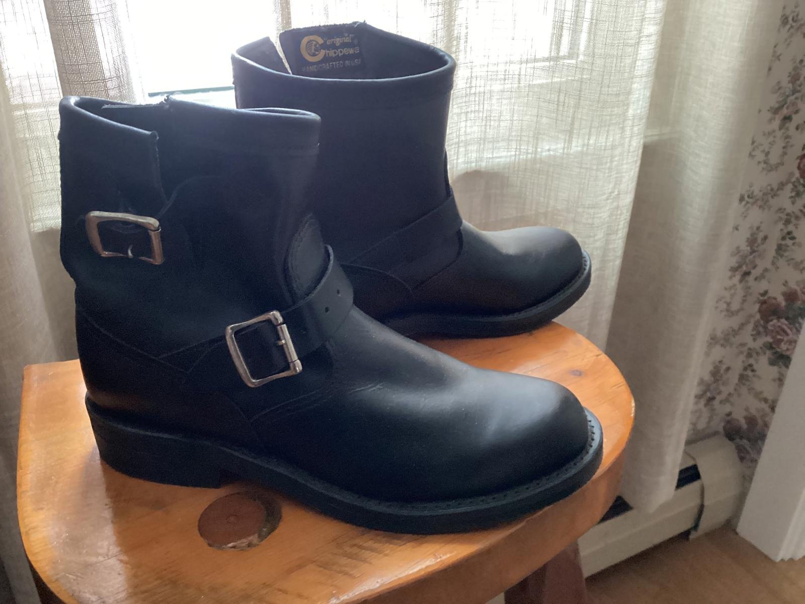 Black Vibram Chippewa boots Sz 9M