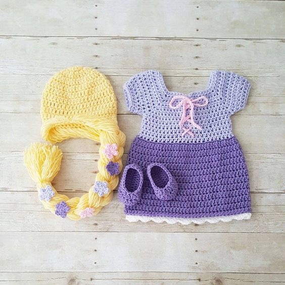 Baby Girl Halloween Costume Disney Princess Rapunzel Baby Girl Clothes