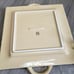 Decorative Yellow Ceramic Serving Tray w/ Handles~Ornate Casserole Dish & Lid