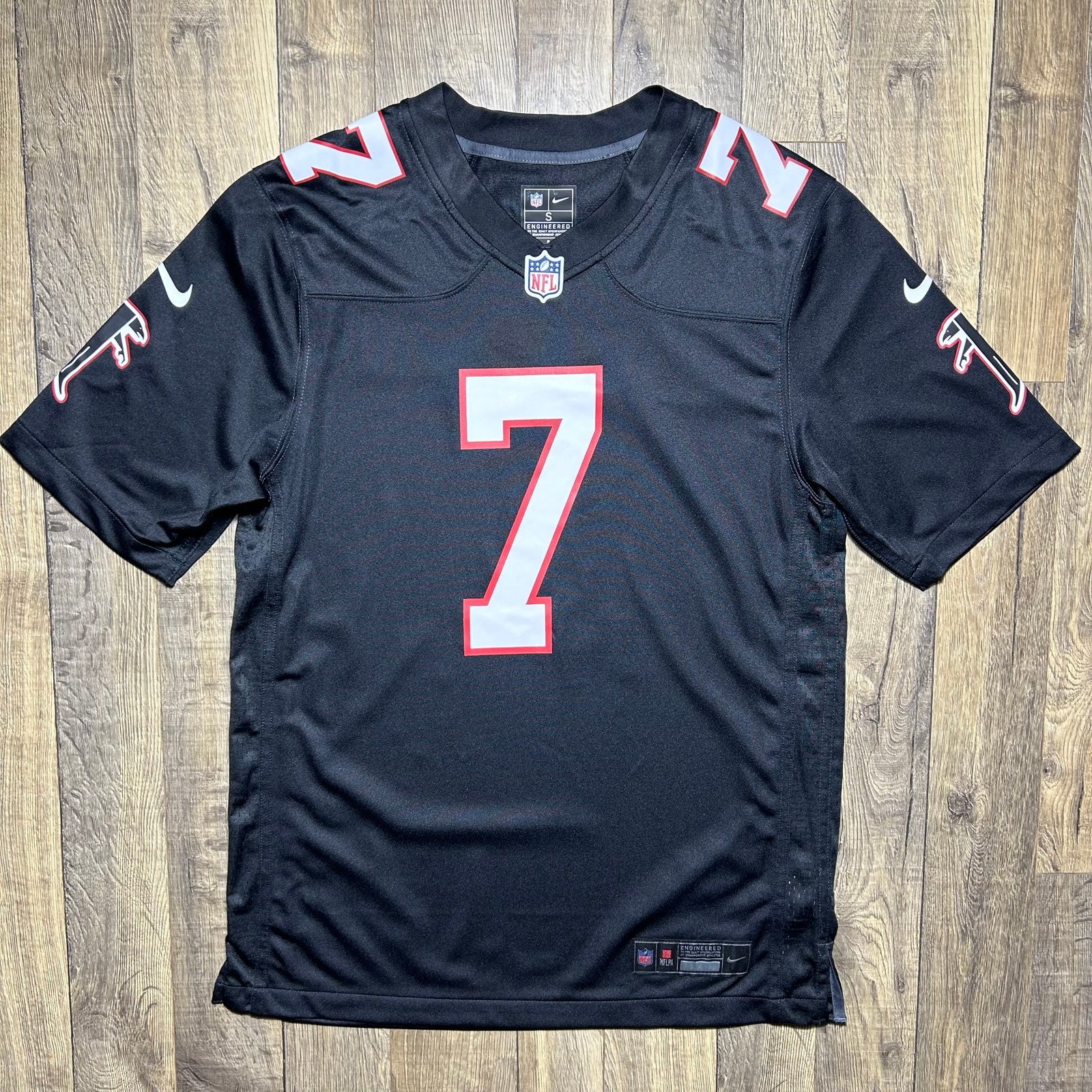 Atlanta Falcons #7 Bijan Robinson Throwback Nike NFL Football Jersey Men’s S New