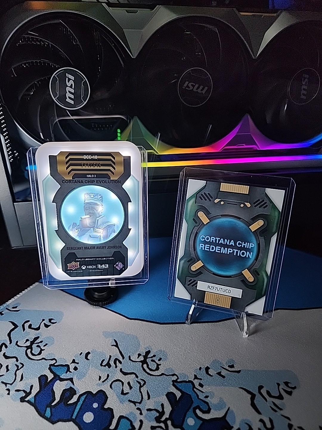2023 Halo Legacy Collection Cortana Chip Evolution /349 H3 Sgt. Johnson DCC-18