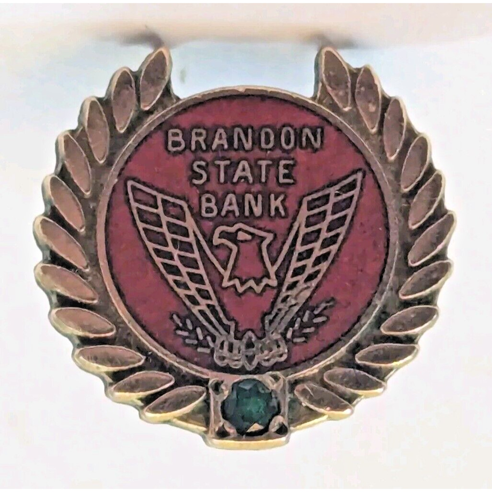 Vintage Brandon State Bank Lapel Pin