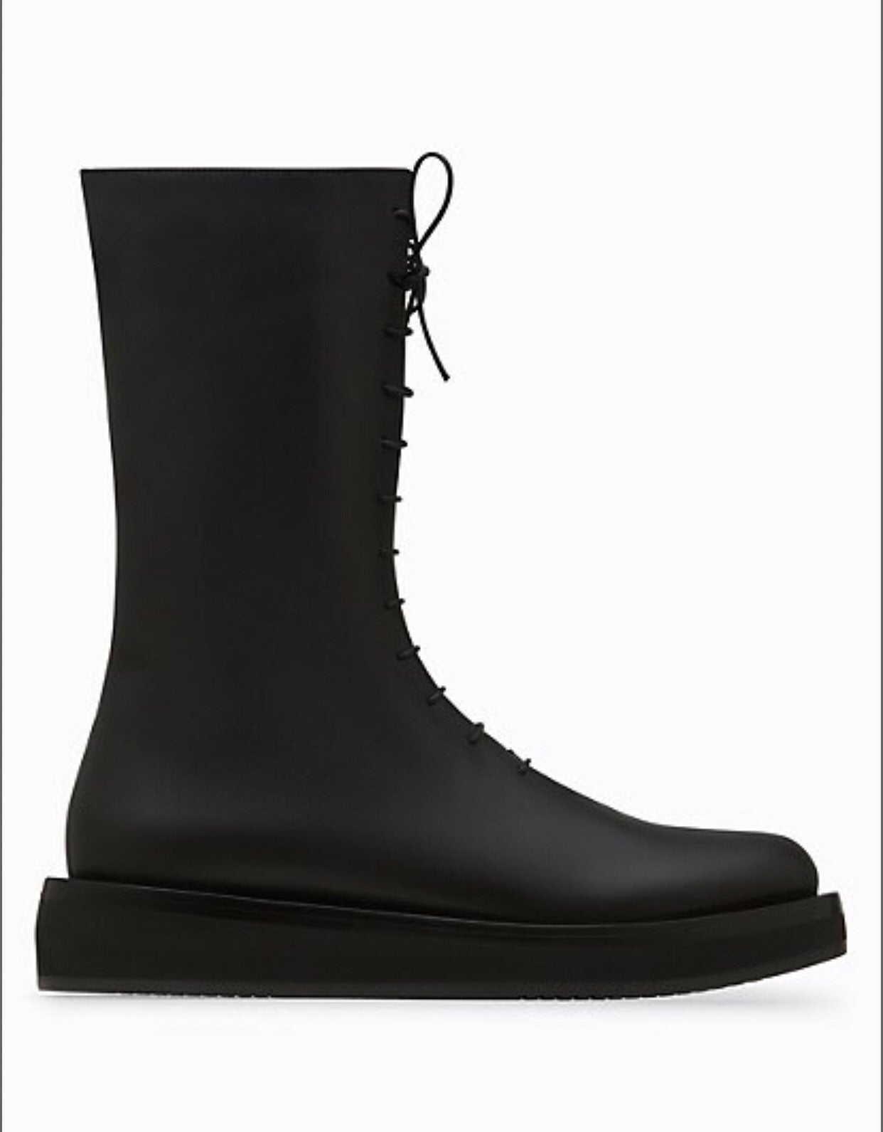 NEOUS Black Leather Spika Lace-Up BootsXSOLDX