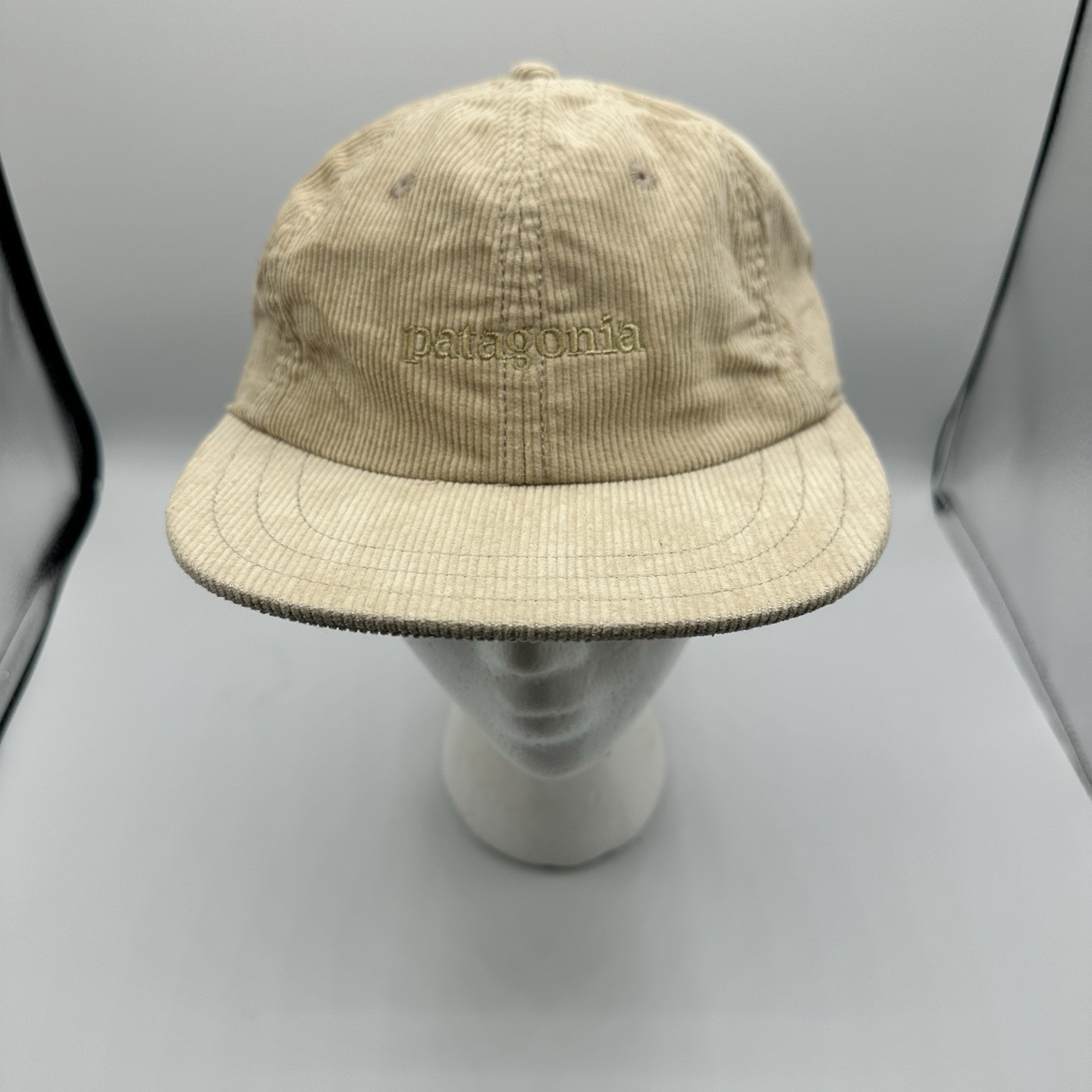 Patagonia Hat Snapback Tan Corduroy Embroidery Adjustable Netplus Logo 33535