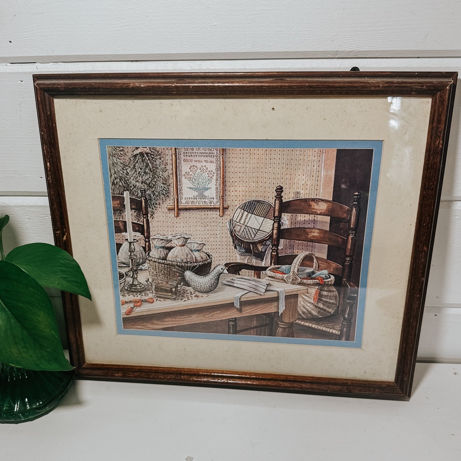 Vintage Country Kitchen Framed Wall Hanging | Gallery Wall | Primative