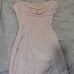 Oh Polly Embellished Strapless Cowl Neck Mini Dress in Blush