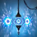 8 Colors - SWAG PLUG IN Turkish Moroccan Mosaic Lamp with 15feet Chain Cord & Pl