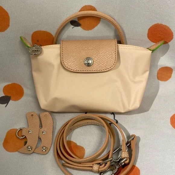 Mini Pink Canvas Crossbody Bag
