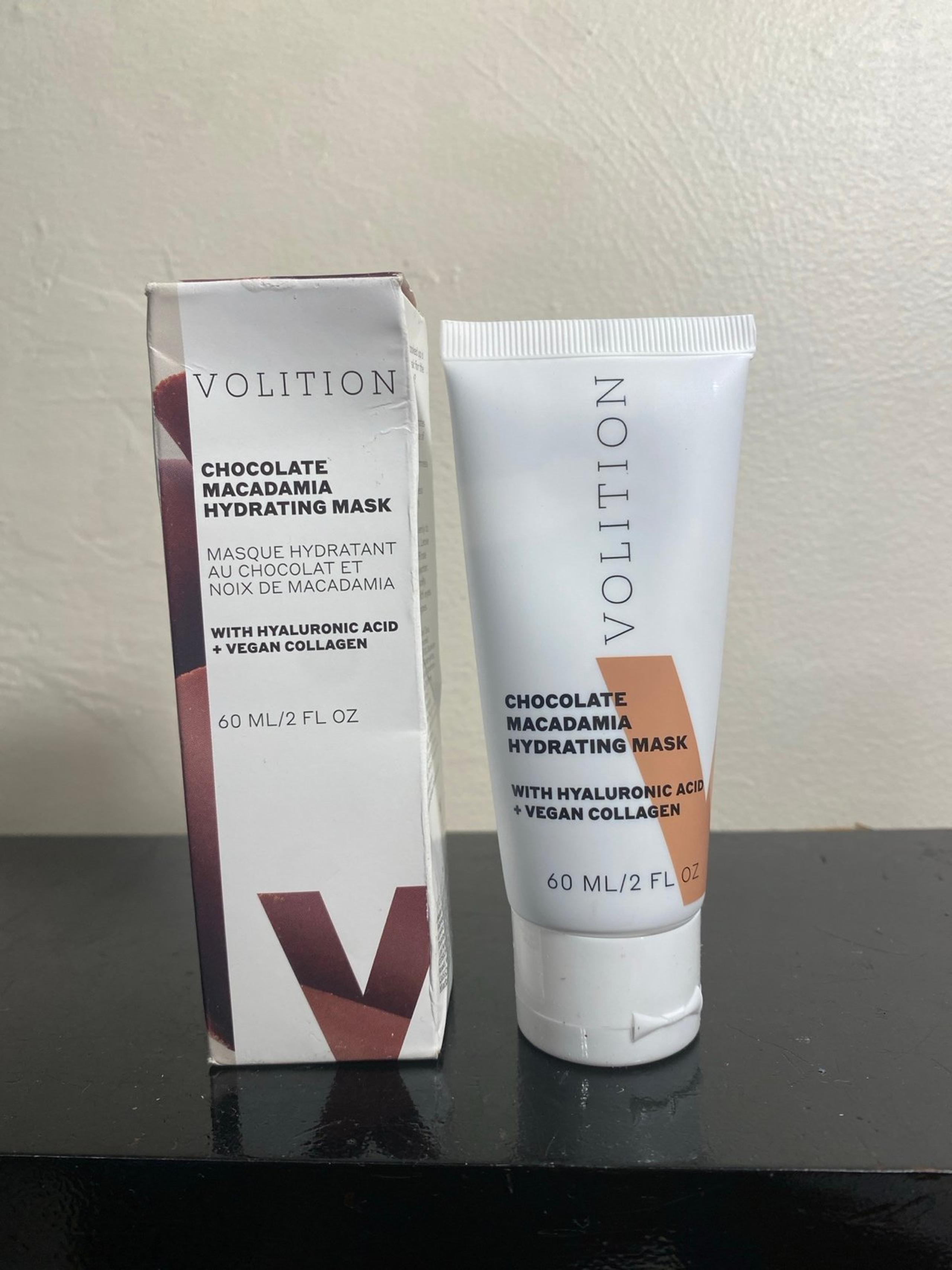 Volition Chocolate Macadamia Hydrating Skin Care Face Mask, 2oz, NIB