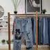 Mens custom Basquiat Jeans