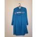 Vtg In The Mood Womens 16 Skirt Blazer 2 Piece Set Long Sleeve Blue Floral Lace
