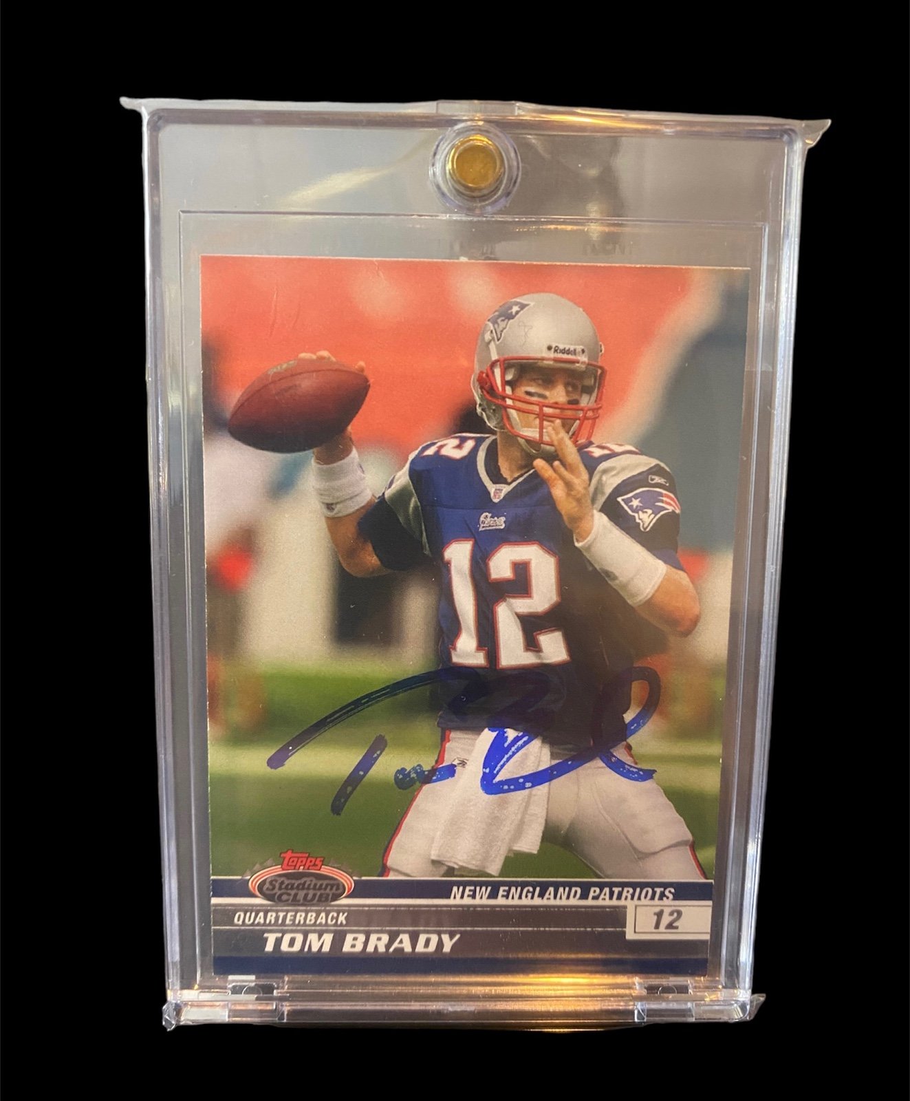 2008 Tom Brady Stadium Club Auto