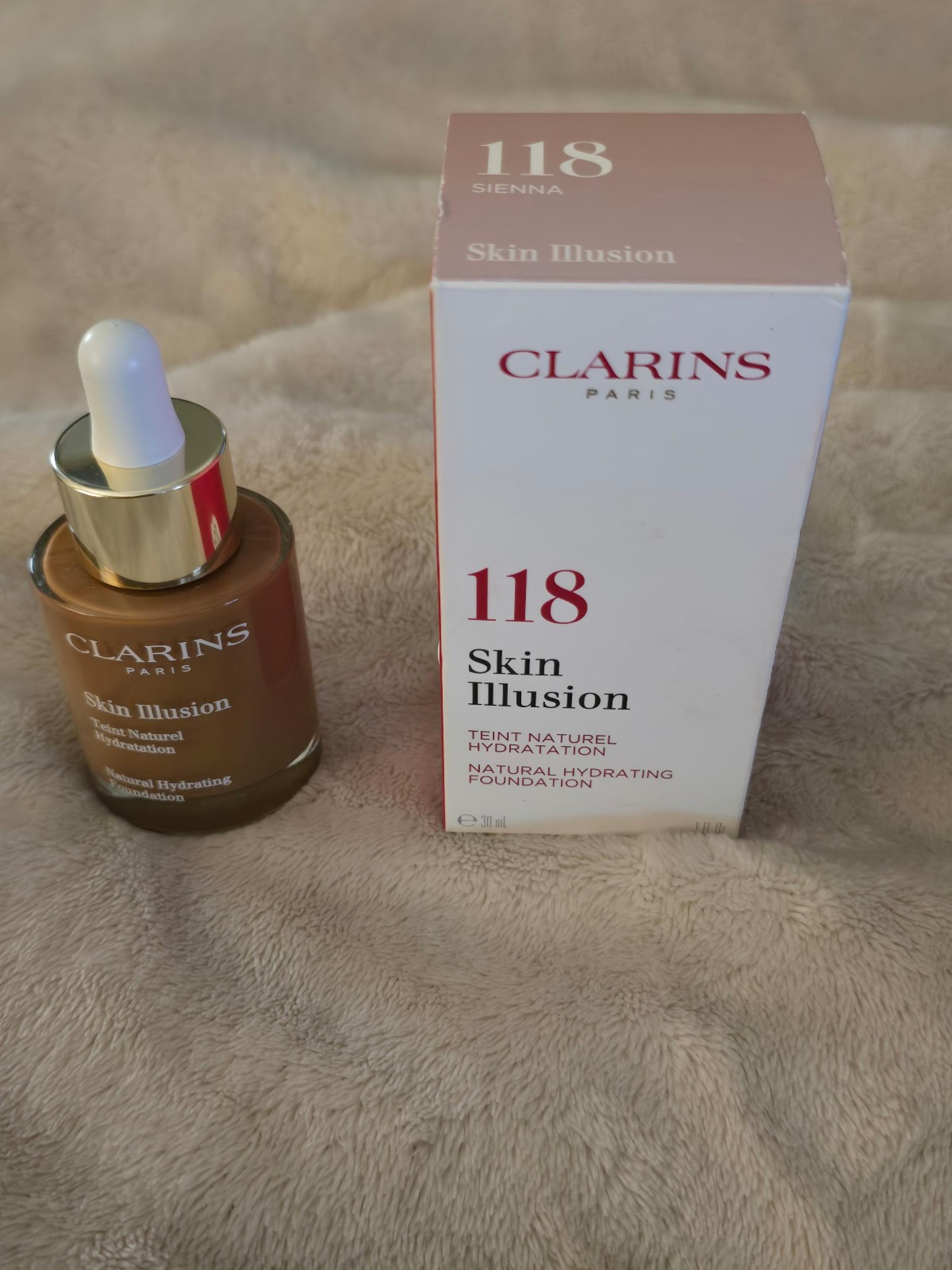 Clarins Skin Illusion Foundation – 118 Sienna – 30 mL/1 fl oz – New in Box