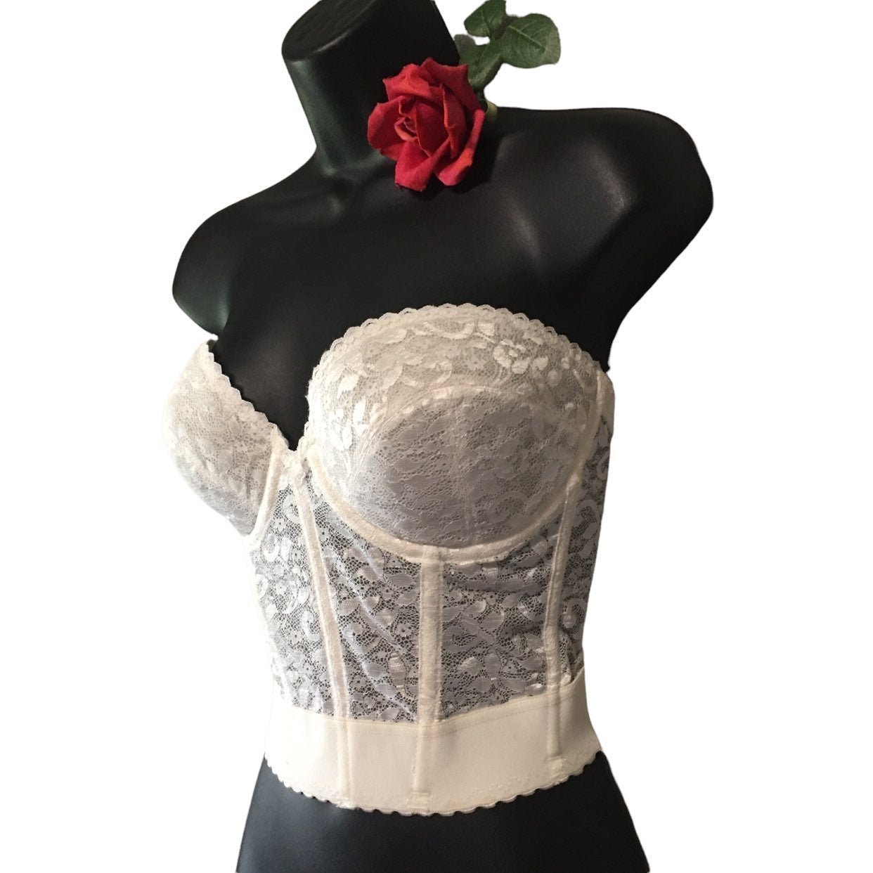 Vtg Union made IGLWU Corset Bustier 38C
