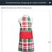 Mackenzie-Childs Holiday Spruce 100% Cotton Christmas/Holiday Apron