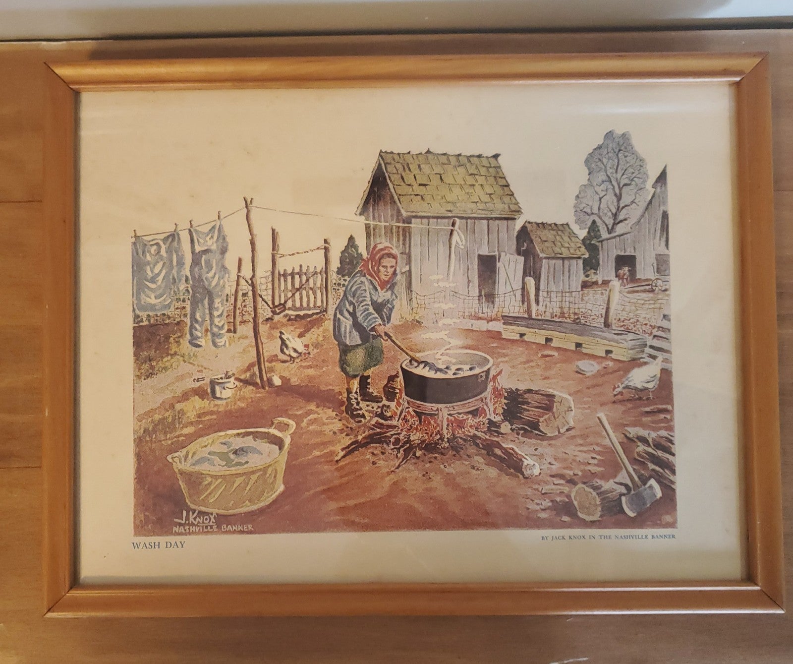 Vintage Wash Day Print