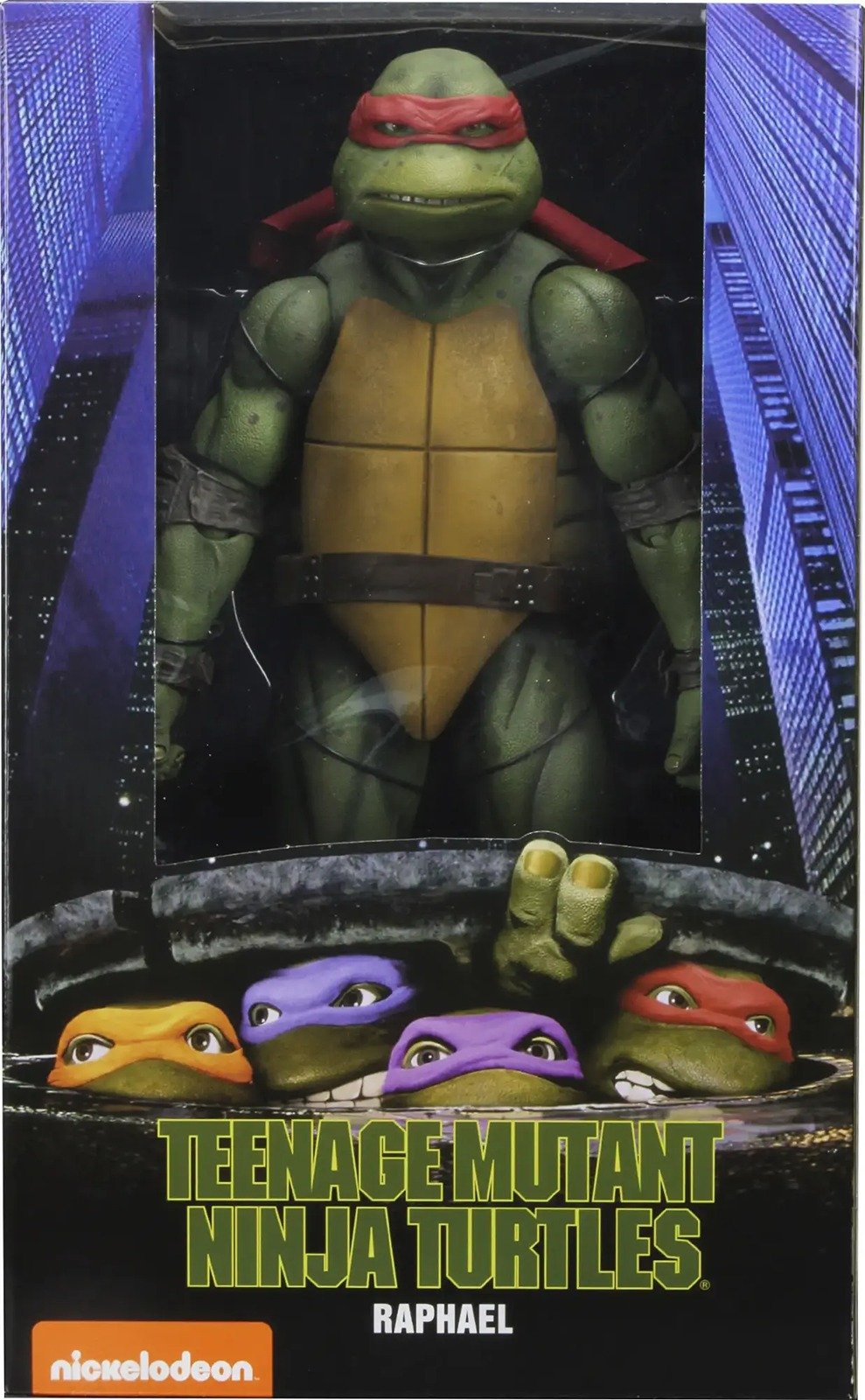NECA Teenage Mutant Ninja Turtles 1/4 Scale Action Figure Raphael 1990 Movie