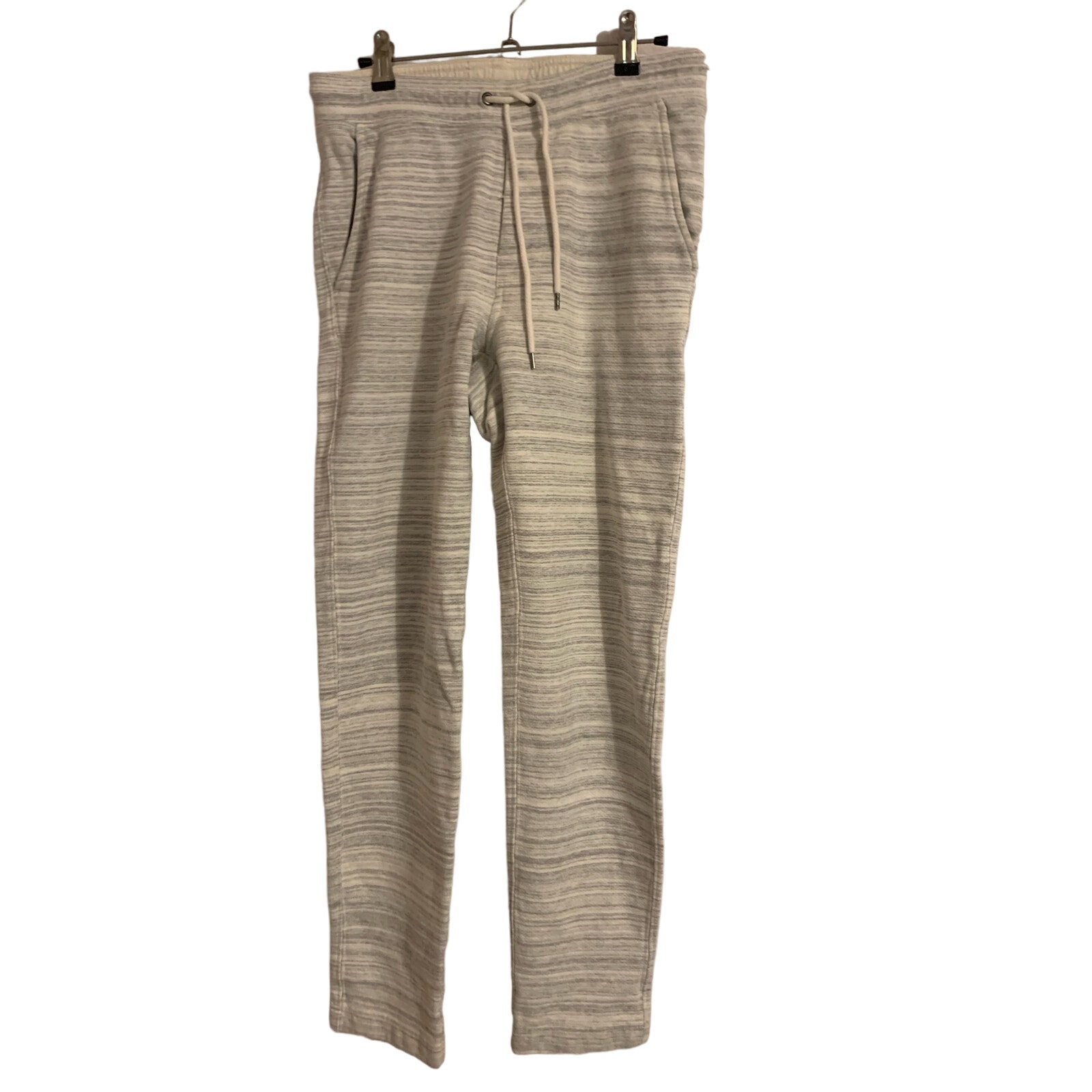Club Monaco Premium Sweatpants Size XS Men's Grey Marbled Pockets Fit Like Small