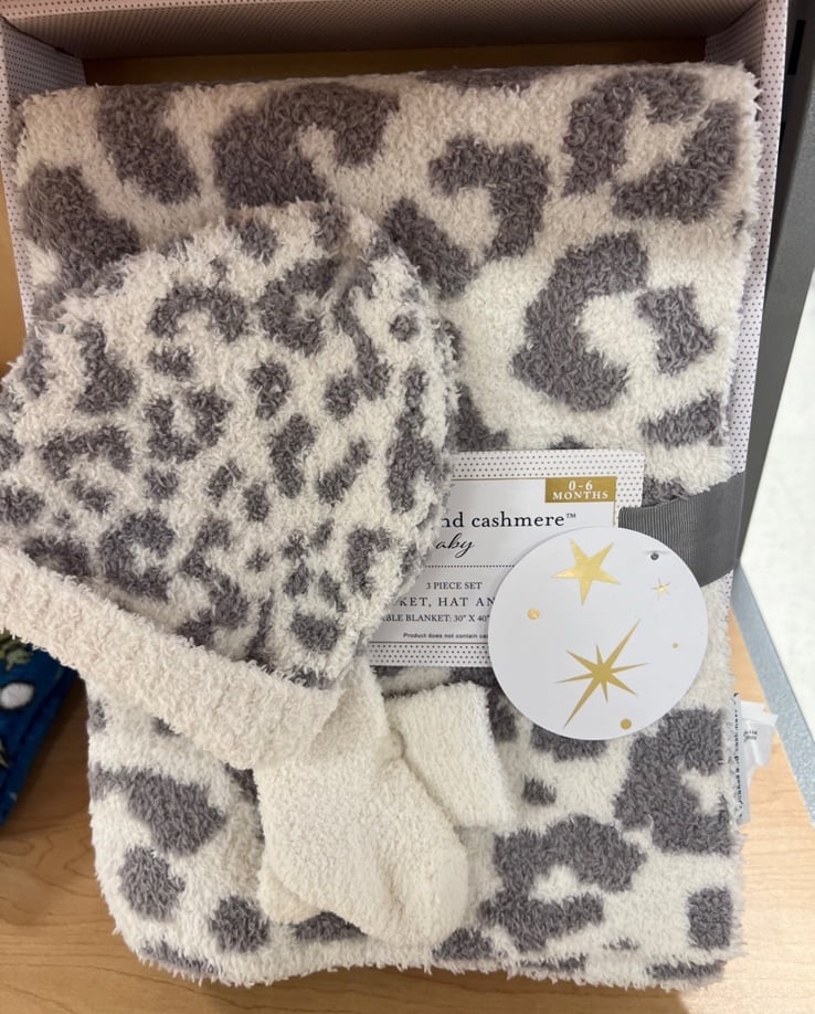 Cupcakes and Cashmere Baby Blanket, Hat, Socks Set Barefoot Dreams