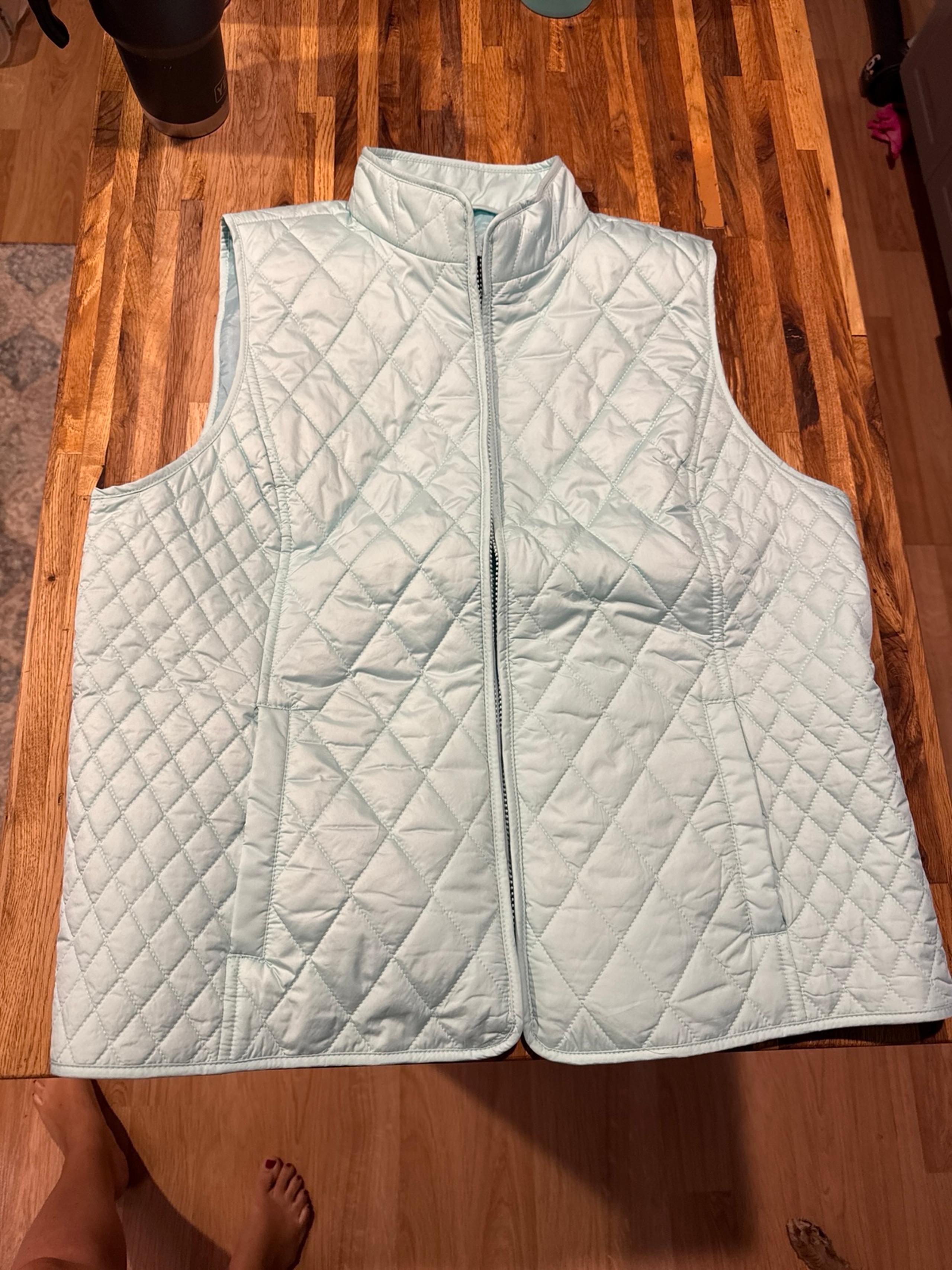 Talbots quilted vest size xl petite