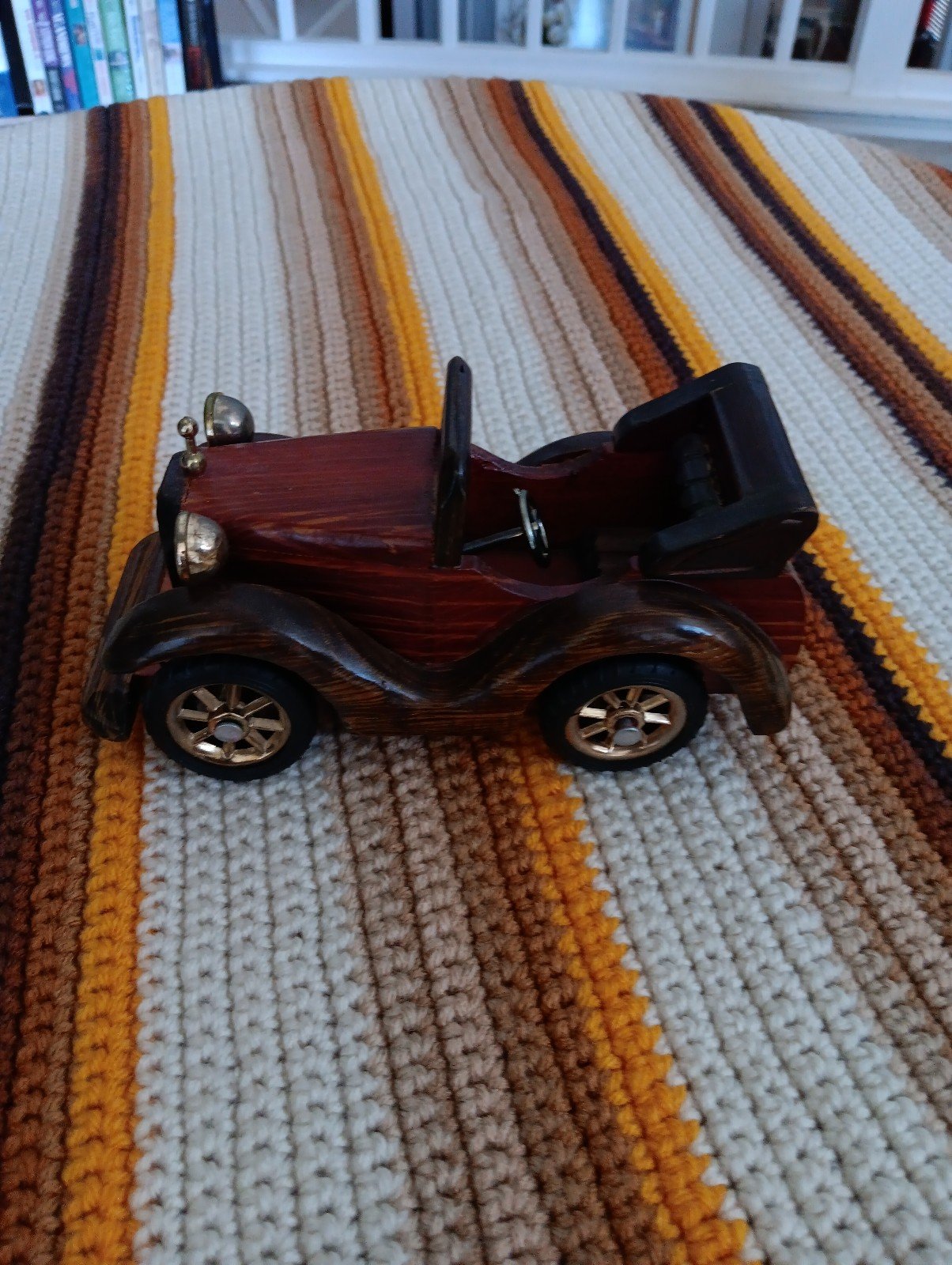 Vintage wooden car.