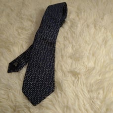EMPORIO ARMANI Tie, Navy Blue, Geometric Pattern