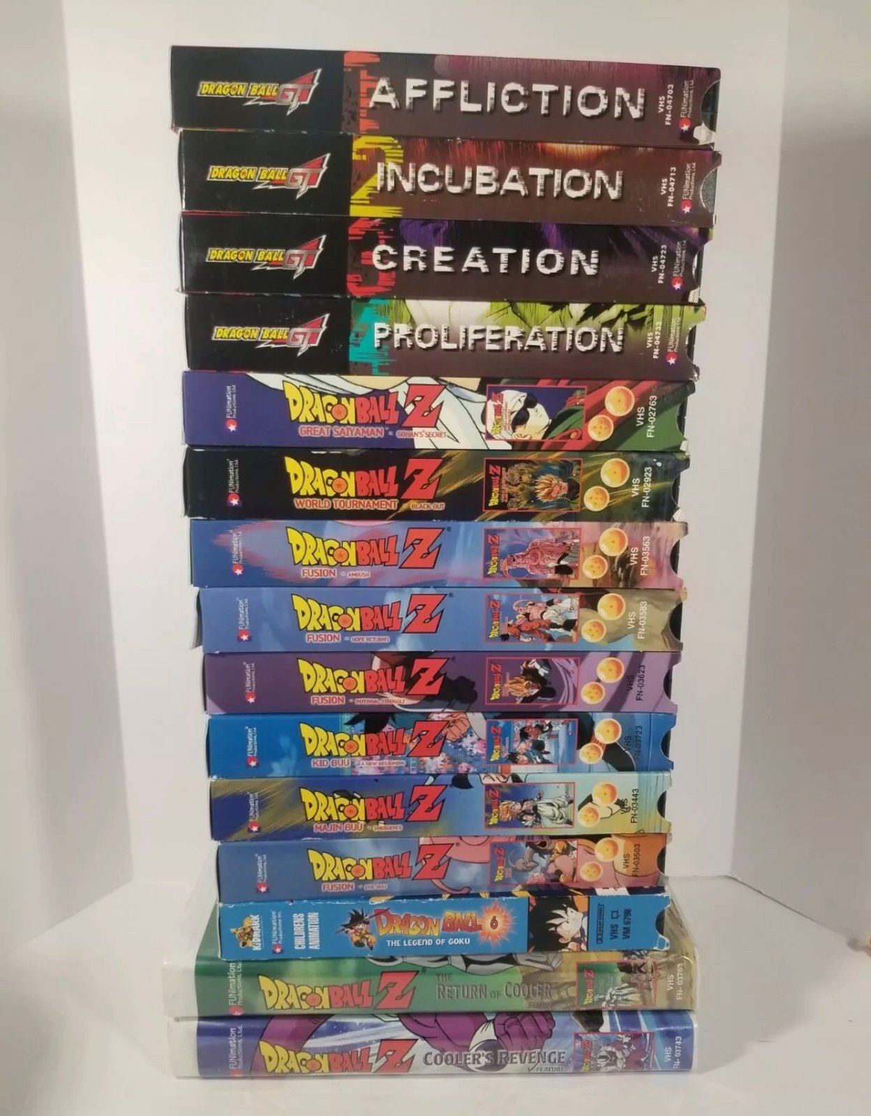 Dragon Ball Z VHS tapes