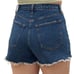 Abercrombie & Fitch The 90s Relaxed Cutoff Short High Rise in Medium Dark Denim