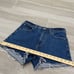 Abercrombie & Fitch The 90s Relaxed Cutoff Short High Rise in Medium Dark Denim
