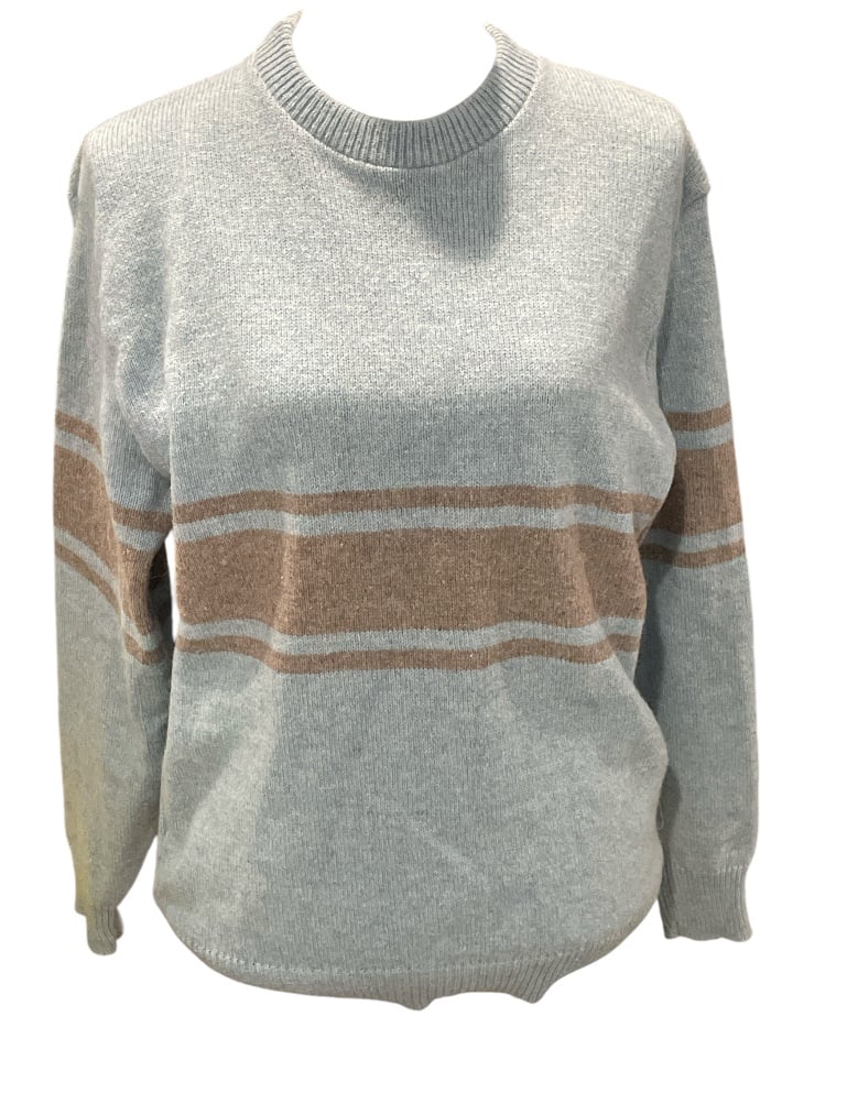 Vintage ASPETECK TRADING CO. 50% Wool Men’s Striped Sweater 
Size M