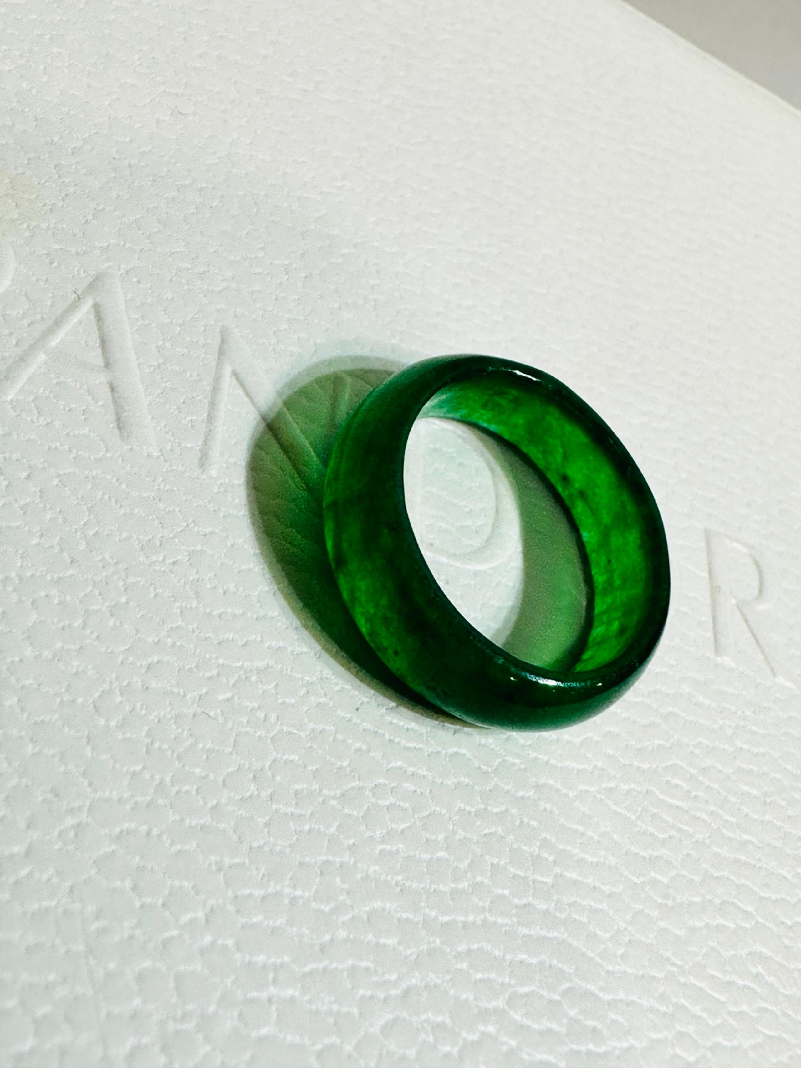 jade Ring & size is 4