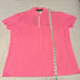 NWT Ralph Lauren X women’s golf shirt, size XL. Pink and white. Short sleeved.