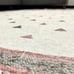Alfa Rich 4x6 Area Rug, Mauve Grey White Cream Rug, Cotton Pet Friendly Washable