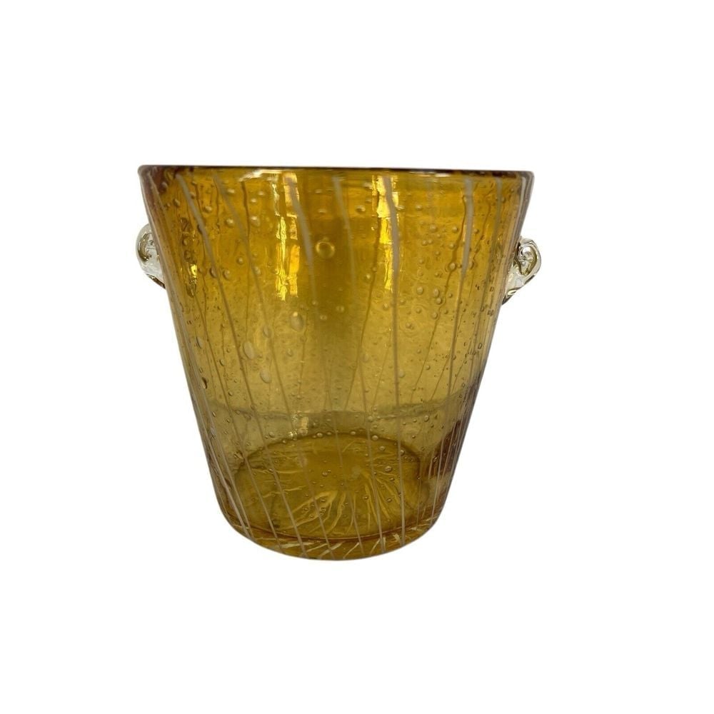 Di Saronno Amaretto hand blown glass arte murano ice bucket 5 x 16''