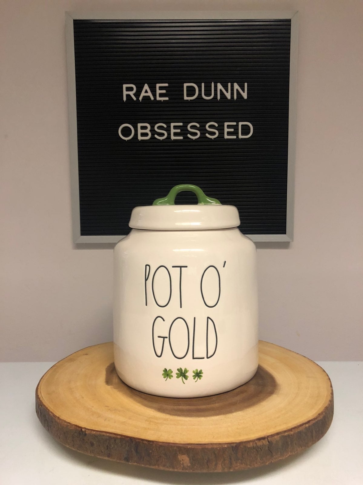 Rae Dunn POT O' GOLD Canister