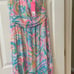 Lilly Pulitzer Mooney Midi Dress Multi Carnivale Coral size L