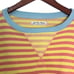 New Free People Tangerine Combo Striped Camden Sweatshirt We the Free Size Med