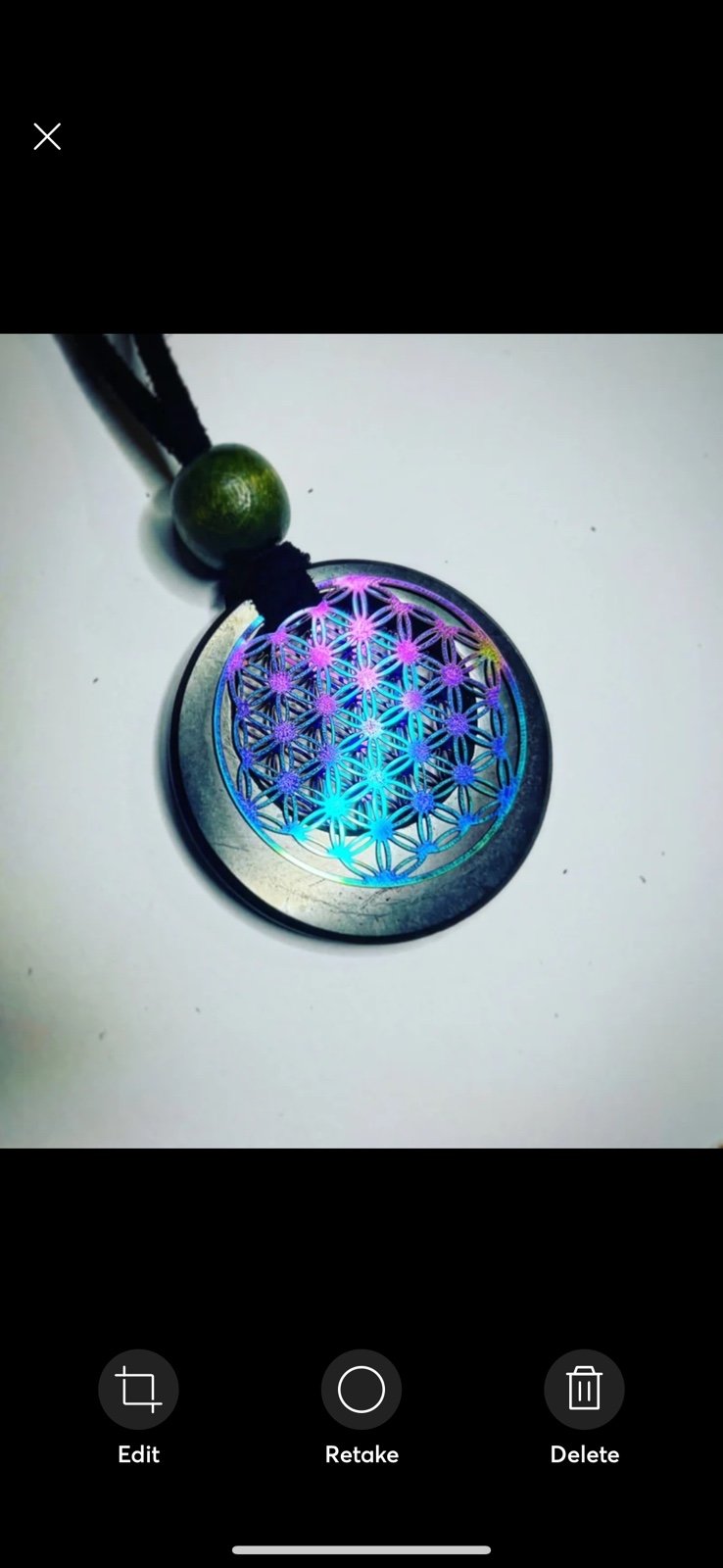 Flower of Life Shungite Necklace