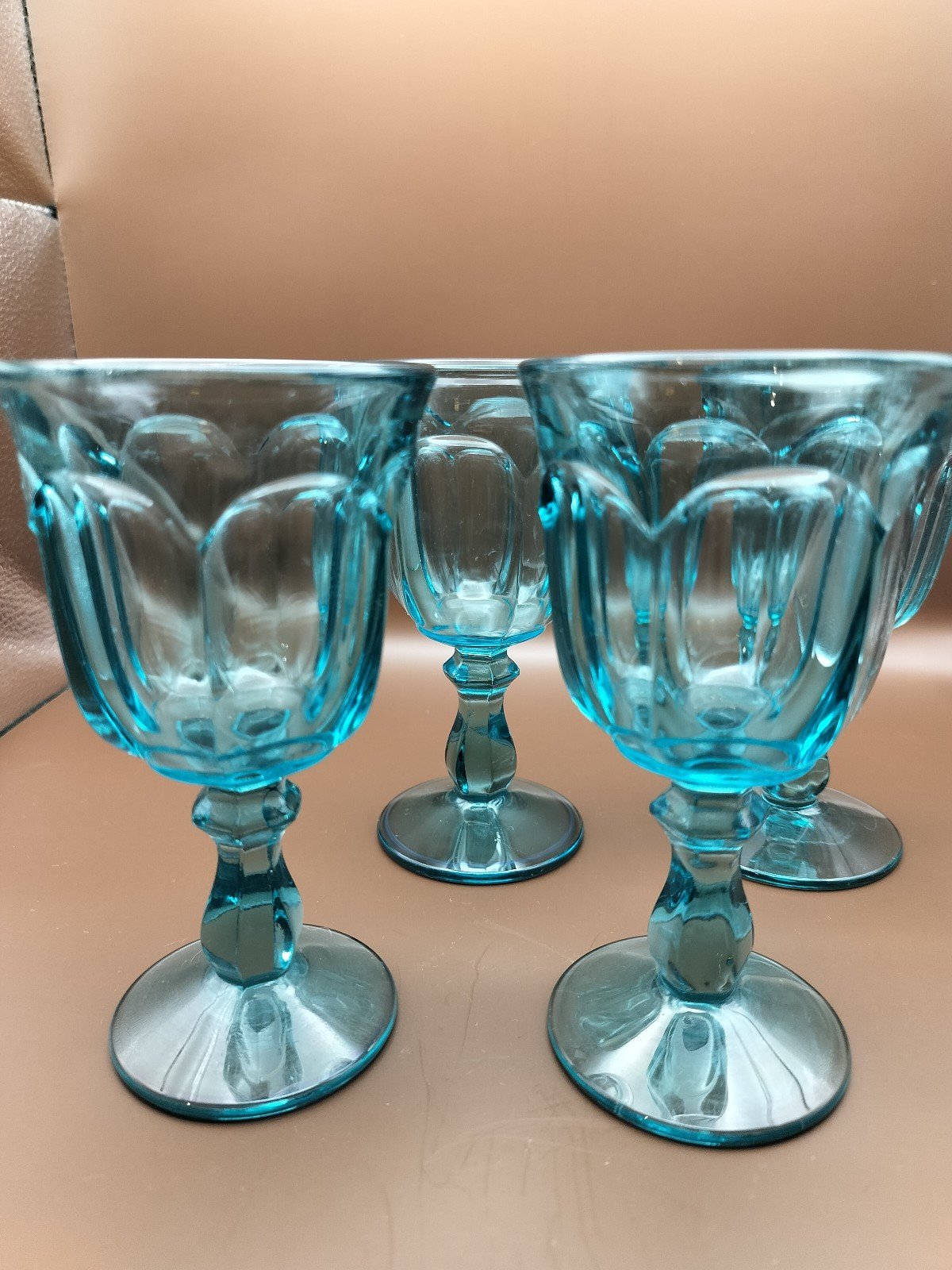 IMPERIAL GLASS-OHIO OLD WILLIAMSBURG 4 GOBLETS