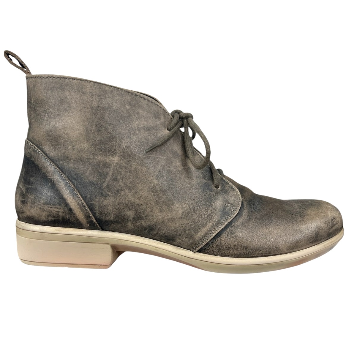 NAOT Women’s Levanto Brown Distressed Leather Ankle Boot Size 40 US 9/9.5
