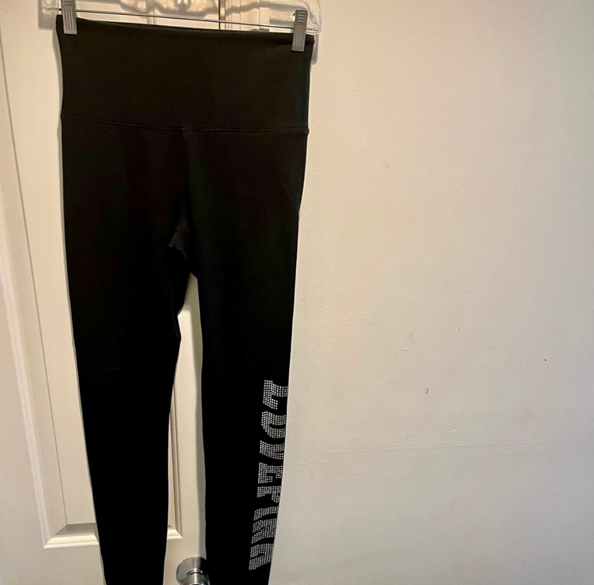 PINK VS Love Pink black leggings with bling