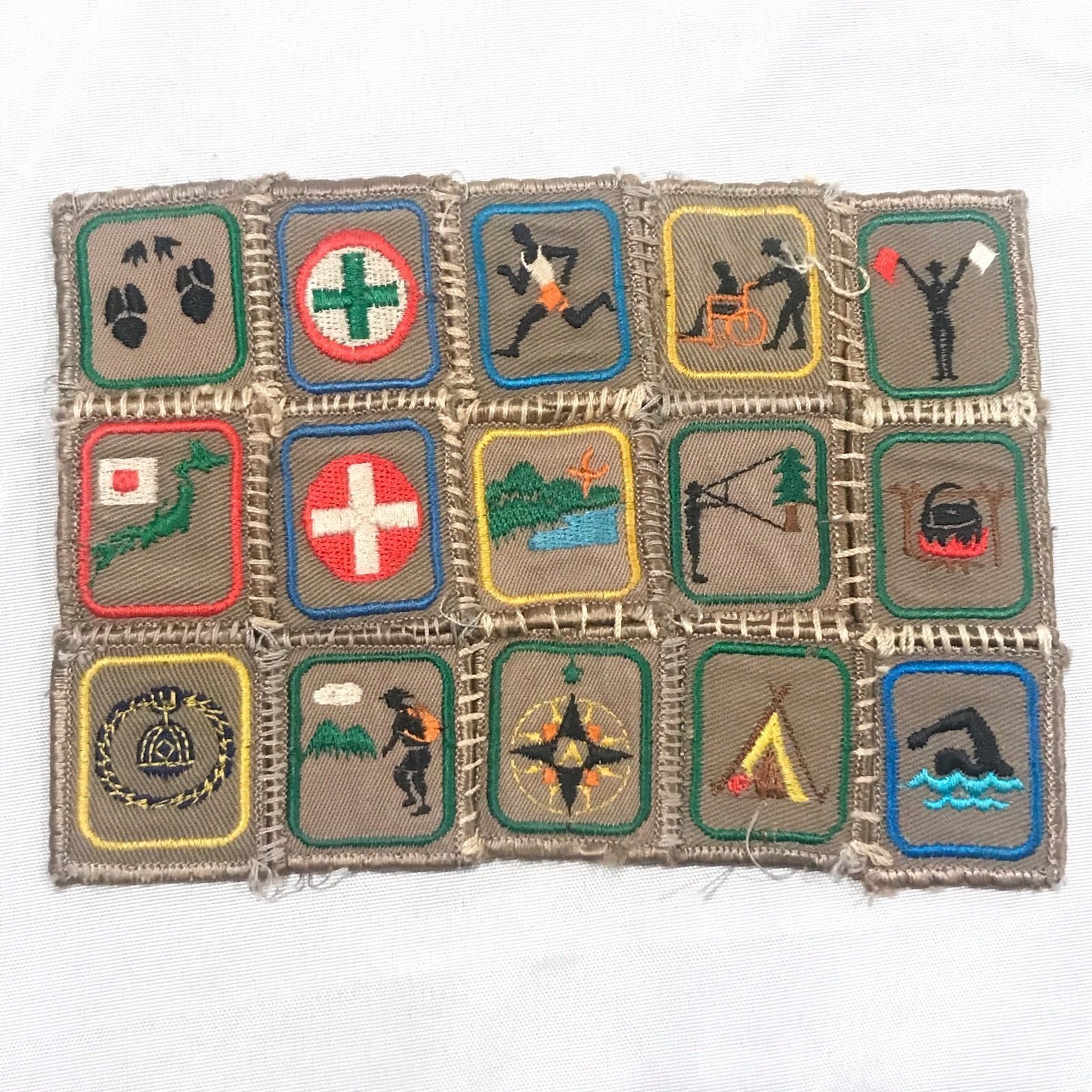 Vintage Boy Scout Patches Merit Badges Skills Kyoto Japan 80s International