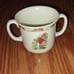 Vintage Royal Doulton 1936 Bunnykins fine china double handle cup