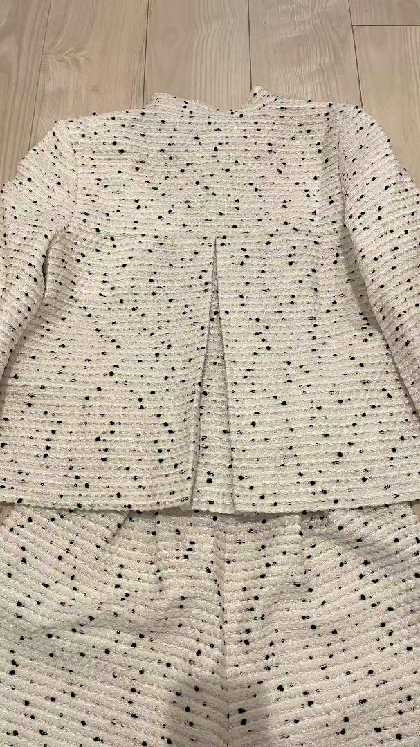 Dot tweed A-line jacket – shéller / シェリエ