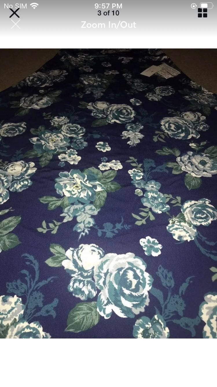 Navy Blush Roses Maxi skirt Lularore S